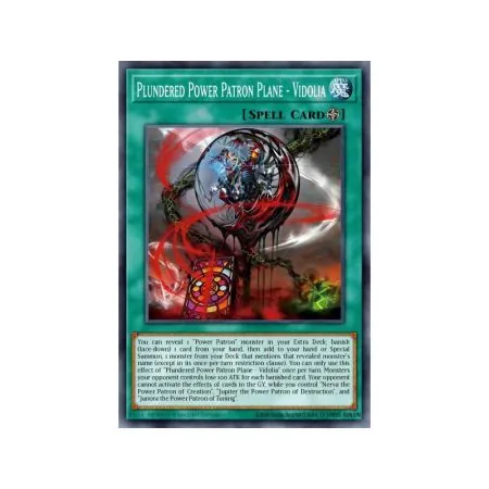 Plundered Power Patron Plane - Vidolia