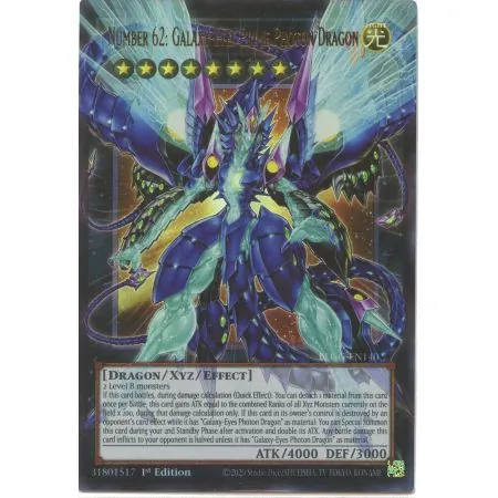 Number 62: Galaxy-Eyes Prime Photon Dragon (Overframe/Ultra Rare)