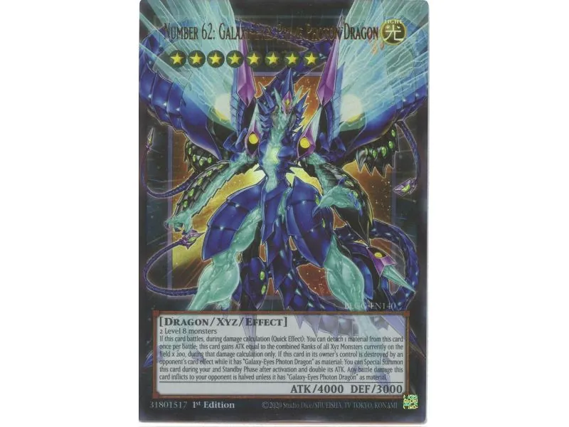 Number 62: Galaxy-Eyes Prime Photon Dragon (Overframe/Ultra Rare)