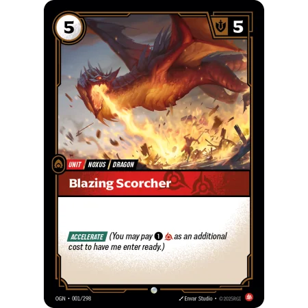 Blazing Scorcher OGN-001 | Origins | ProCards México