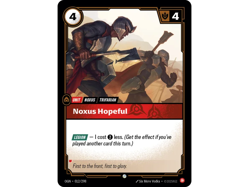 Noxus Hopeful OGN-012 | Origins | ProCards México