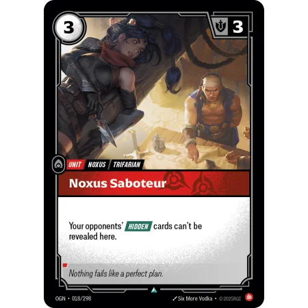 Noxus Saboteur OGN-018 | Origins | ProCards México