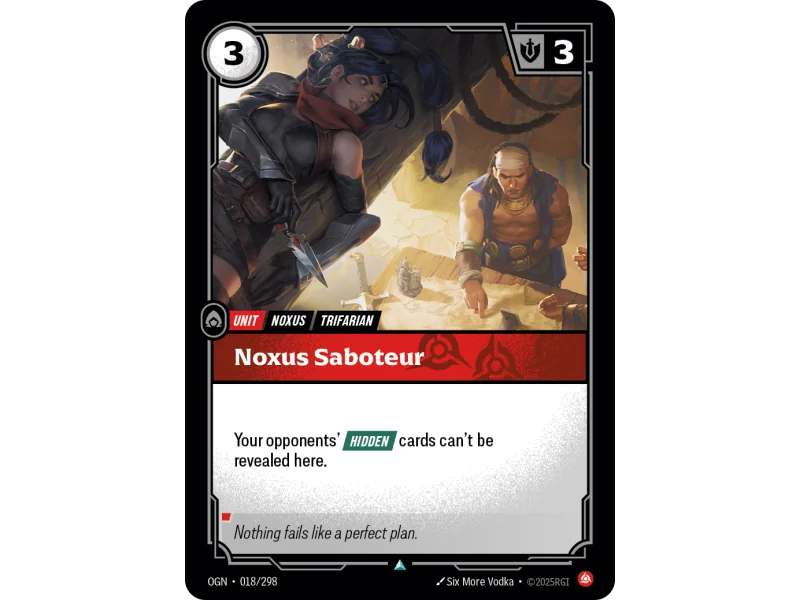 Noxus Saboteur OGN-018 | Origins | ProCards México