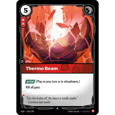 Thermo Beam OGN-022 | Origins | ProCards México