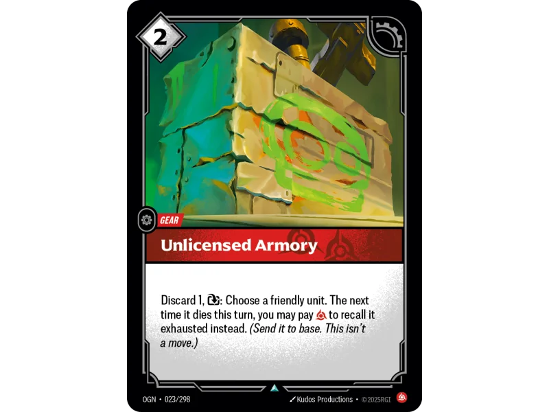 Unlicensed Armory OGN-023 | Origins | ProCards México