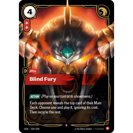 Blind Fury OGN-025 | Origins | ProCards México