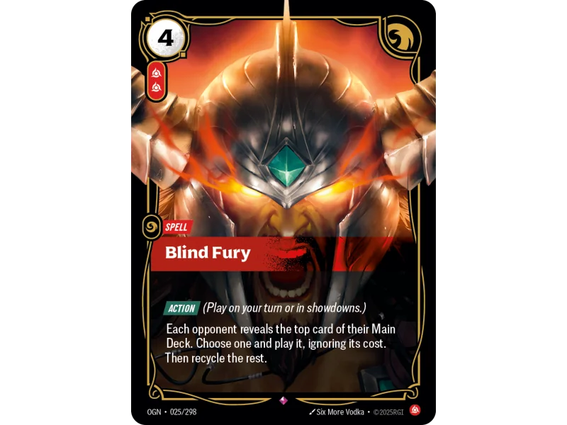 Blind Fury OGN-025 | Origins | ProCards México