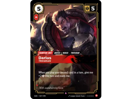 Darius, Trifarian OGN-027 | Origins | ProCards México