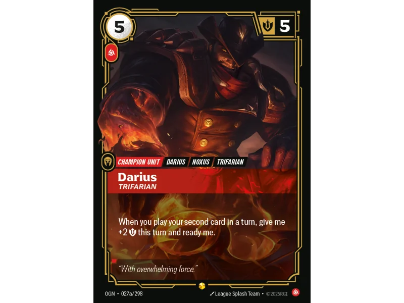 Darius, Trifarian OGN-027A | Origins | ProCards México