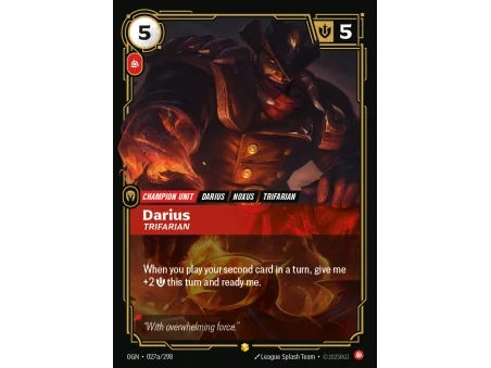 Darius, Trifarian OGN-027A | Origins | ProCards México