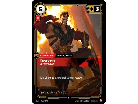 Draven, Showboat OGN-028 | Origins | ProCards México