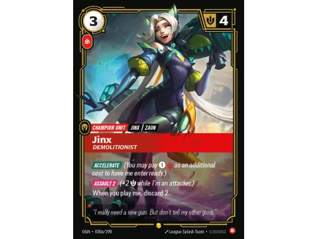 Jinx, Demolitionist OGN-030A | Origins | ProCards México