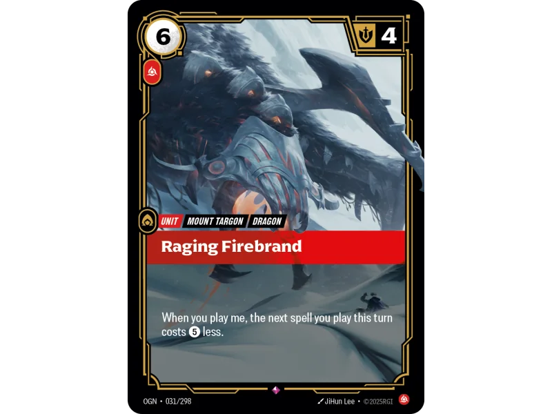 Raging Firebrand OGN-031 | Origins | ProCards México