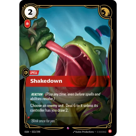 Shakedown OGN-033 | Origins | ProCards México