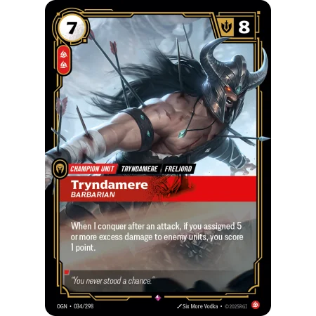 Tryndamere, Barbarian OGN-034 | Origins | ProCards México