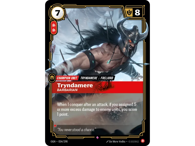 Tryndamere, Barbarian OGN-034 | Origins | ProCards México