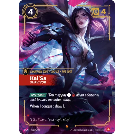 Kai'Sa, Survivor OGN-039 | Origins | ProCards México