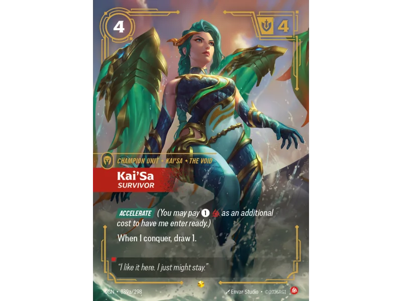 Kai'Sa, Survivor OGN-039A | Origins | ProCards México