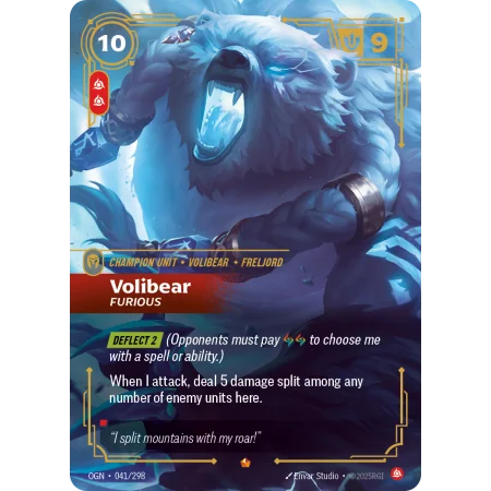 Volibear, Furious OGN-041 | Origins | ProCards México