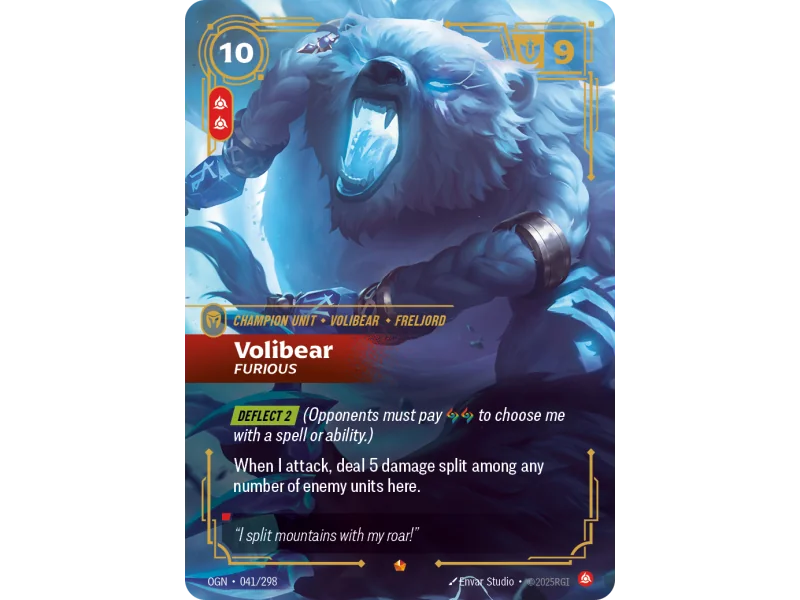 Volibear, Furious OGN-041 | Origins | ProCards México