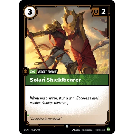 Solari Shieldbearer OGN-051 | Origins | ProCards México