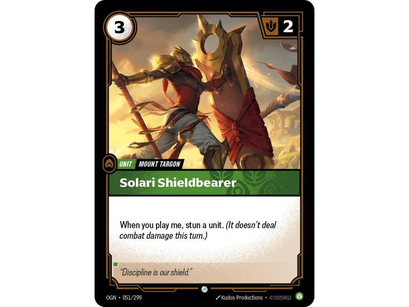 Solari Shieldbearer OGN-051 | Origins | ProCards México