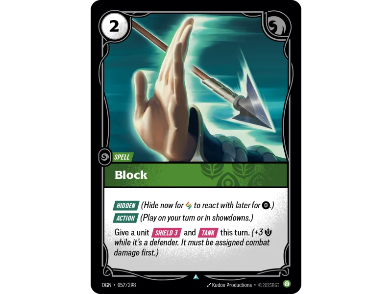 Block OGN-057 | Origins | ProCards México