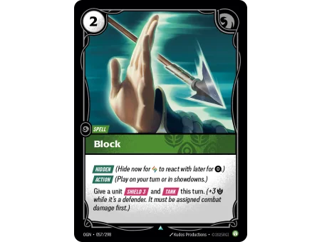 Block OGN-057 | Origins | ProCards México