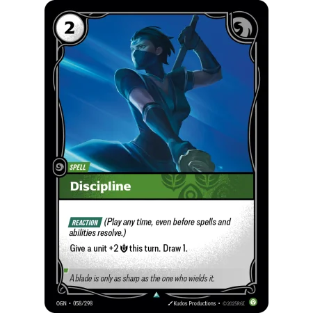 Discipline OGN-058 | Origins | ProCards México