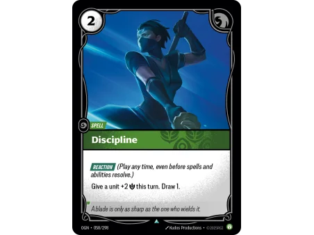 Discipline OGN-058 | Origins | ProCards México