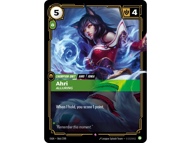 Ahri, Alluring OGN-066 | Origins | ProCards México
