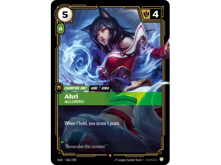 Ahri, Alluring OGN-066 | Origins | ProCards México