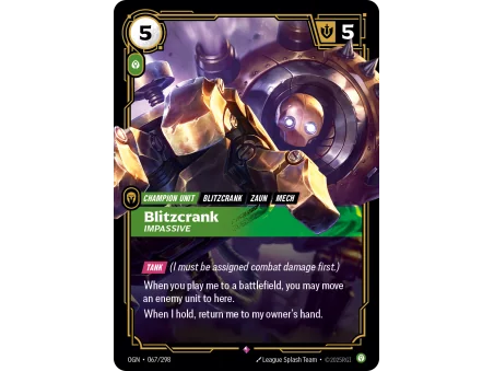 Blitzcrank, Impassive OGN-067 | Origins | ProCards México