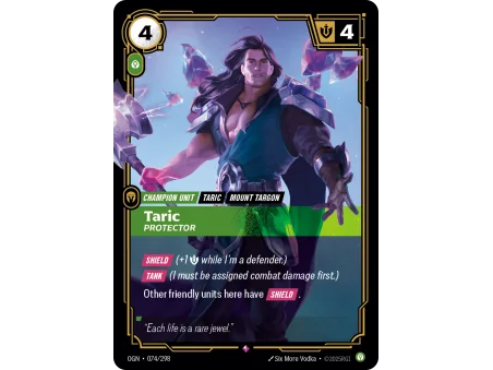 Taric, Protector OGN-074 | Origins | ProCards México