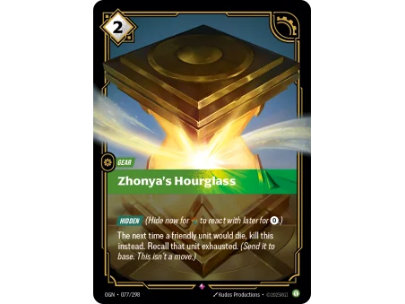 Zhonya's Hourglass OGN-077 | Origins | ProCards México