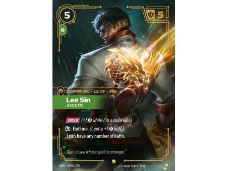 Lee Sin, Ascetic OGN-078A | Origins | ProCards México