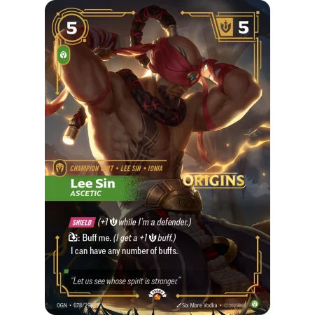 Lee Sin, Ascetic OGN-078 | Origins | ProCards México