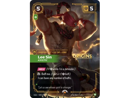 Lee Sin, Ascetic OGN-078 | Origins | ProCards México