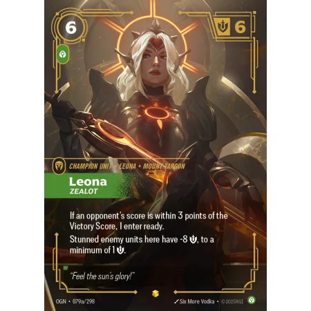 Leona, Zealot OGN-079A | Origins | ProCards México