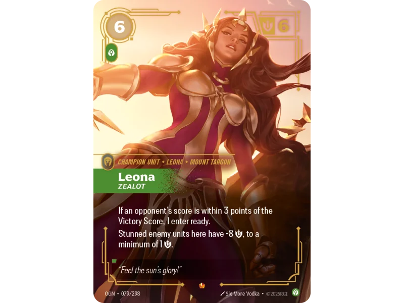 Leona, Zealot OGN-079 | Origins | ProCards México