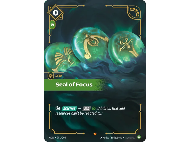 Seal of Focus OGN-081 | Origins | ProCards México