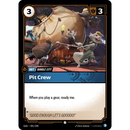 Pit Crew OGN-091 | Origins | ProCards México