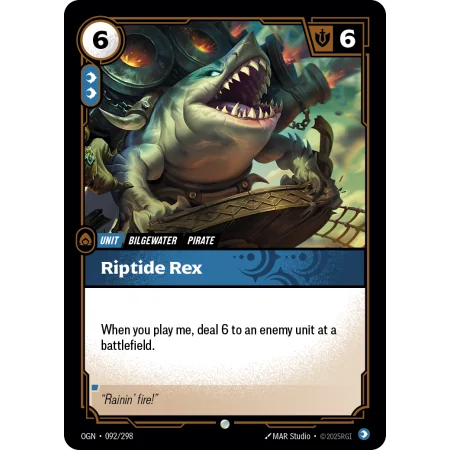 Riptide Rex OGN-092 | Origins | ProCards México