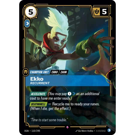 Ekko, Recurrent OGN-110 | Origins | ProCards México