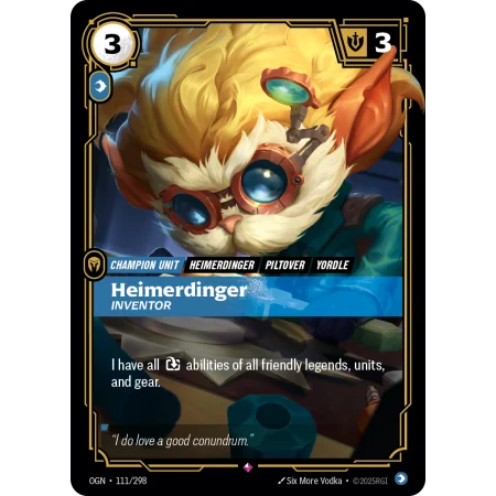 Heimerdinger, Inventor OGN-111 | Origins | ProCards México