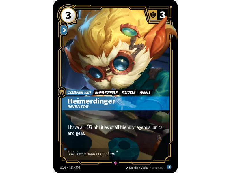 Heimerdinger, Inventor OGN-111 | Origins | ProCards México