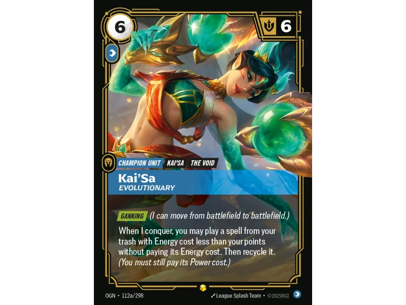 Kai'Sa, Evolutionary OGN-112A | Origins | ProCards México