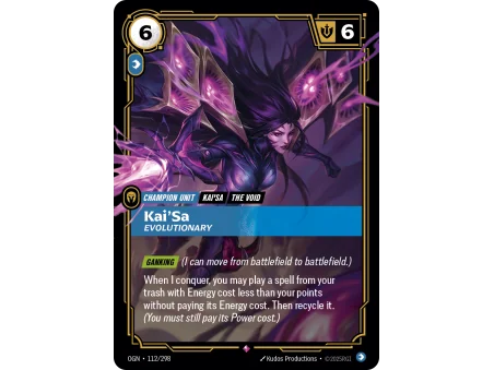 Kai'Sa, Evolutionary OGN-112 | Origins | ProCards México
