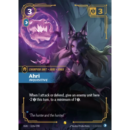 Ahri, Inquisitive OGN-119A | Origins | ProCards México