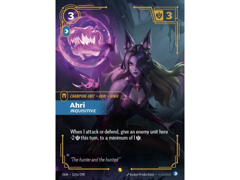 Ahri, Inquisitive OGN-119A | Origins | ProCards México